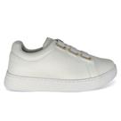 Tênis Branco Feminino Couro com Elástico Comfortflex Casual Cor:BrancoTamanho:38Gênero:Mulher