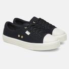 Tenis Byara Feminino Versatil Casual Confortavel Em Lona Preto