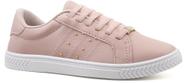 Tênis Calce Fácil Rosa com Dourado