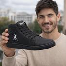 Tenis Cano Alto Botinha Polo Plus Preto Oferta