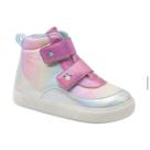 Tênis Cano Longo Infantil Ortofino Feminino Rosa Com Led