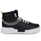 Tênis Cano Médio Feminino Tweenie Liriah com Corrente Preto