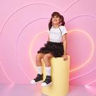 Tênis Cano Médio Infantil Pampili Max Glitter e Tachas Preto 726.016 Tênis Cano Médio Infantil Pampili Max Glitter e Tachas Preto 726.016