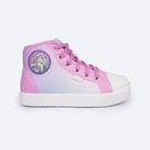Tênis Cano Médio Pampili Degradê Rosa Princesa Ariel Disney Tênis Cano Médio Pampili Degradê Rosa Princesa Ariel Disney