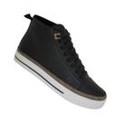Tênis Cano Médio - Preto Monograma - Capodarte - Casual