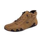 Tênis Casuais De Couro Masculinos Confortáveis Para Caminhada Ao Ar Livre, Botas De Luxo Da Moda