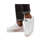 Tênis Casuais Masculinos De Couro Branco Respirável Para Skate, Corrida E Caminhada Tamanho 36-45