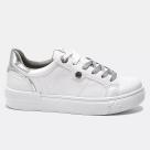 Tênis Casual Branco-prata 121-001-01 Tênis Casual Branco-prata 121-001-01