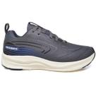 Tênis Casual Cinza Com Azul Conforto Top Tênis Casual Cinza Com Azul Conforto Top
