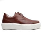 Tênis Casual Confort Masculino Sola Alta Couro de Luxo Tênis Casual Confort Masculino Sola Alta Couro de Luxo
