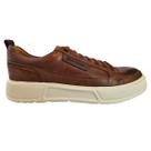 Tênis Casual Couro Anatomic Gel 2043 Conhaque Lançamento -