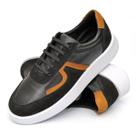 Tênis Casual Couro Sneaker Masculino em Couro Legítimo