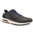 Tênis Casual em Couro Masculino Marinho Ferricelli