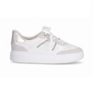 Tênis Casual Fem Piccadilly Cadarço Napa Branco 910003-1 Tênis Casual Fem Piccadilly Cadarço Napa Branco 910003-1