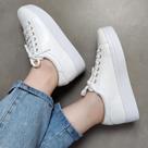 Tênis Casual Feminino Em Couro Junin