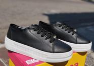 Tênis Casual Feminino Flatform Moleca Preto Floather 5799.100