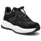 Tênis Casual Feminino Jogging Preto Via Marte 135-001-01