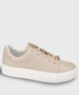 Tênis Casual Feminino Pingentes Bebecê Bege-11098