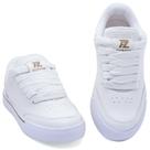 Tênis Casual Feminino Pizon, Confortável, Resistente, Moderno 34 ao 39 Branco e Preto