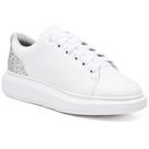 Tênis Casual Feminino Plataforma Gliter Dia a Dia Conforto