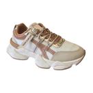 Tênis Casual Feminino Ramarim Chunky Fleecy Bege 25-90206 Tamanho:35Cor:Bege