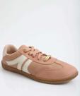 Tênis Casual Feminino Recorte Moleca Marrom-01046
