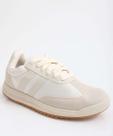 Tênis Casual Feminino Recorte Off White-83096