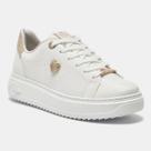 Tênis Casual Feminino Via Marte 055-033 - Branco/Dourado Tênis Casual Feminino Via Marte 055-033 - Branco/Dourado