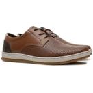 Tênis Casual Freeway Alpha 003 Couro Masculino - Marrom