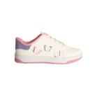 Tênis Casual Infantil Pink Cats Borboleta Off White Tênis Casual Infantil Pink Cats Borboleta Off White