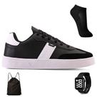 Tenis Casual Masculino Adulto Classico Basico Light Original + Mochila Bag + Meia e Relogio