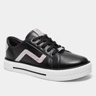 Tênis Casual Menina Molekinha Shine Snak Preto 2565.109