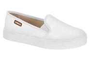 Tenis Casual Moleca Feminino Slip On 5712304 Branco