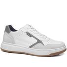 Tênis Casual Pegada Amortech Em Couro Branco Ref. 111704