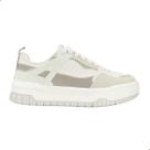Tênis Casual Peluche Off White/Cinza/Aveia 24001.21139