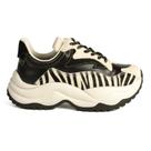 Tênis Chunky Couro Zebra Tanara T9132