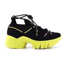 Tenis Chunky Feminino Casual Knit Com Amarração Ramarim 80501