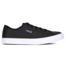 Tênis Coca Cola Stream Leather Preto e Grafite - Feminino