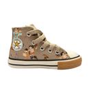 Tênis Converse Chuck Taylor All Star Toy Story Infantil - Cano Alto - Marrom/Bege