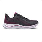 Tênis corrida feminino olympikus apolis preto e rosa