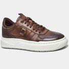 Tênis Couro Democrata Denim Block Masculino - Marrom Escuro Tênis Couro Democrata Denim Block Masculino - Marrom Escuro
