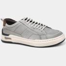 Tênis Couro Democrata Denim Mike Masculino - Chumbo