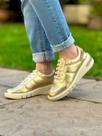Tênis Couro Usaflex Feminino Casual Ouro Light