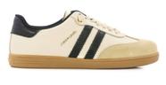 Tenis Cravo e Canella Feminino Couro Soft Off White / Camurção Nude / Soft Preto