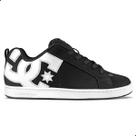Tênis DC Shoes Court Graffik IMP Stencil Unissex Preto Cor:PretoTamanho:34 Tênis DC Shoes Court Graffik IMP Stencil Unissex Preto Cor:PretoTamanho:34