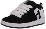 Tênis DC Shoes Court Graffik Skate Preto Branco US 1 M