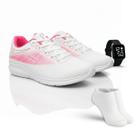Tênis de Academia Masculino Feminino Leve para Corrida Caminhada Relógio Digital Meias