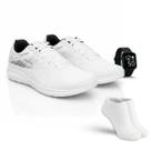 Tênis de Academia Masculino Feminino Leve para Corrida Caminhada Relógio Digital Meias