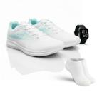 Tênis de Academia Masculino Feminino Leve para Corrida Caminhada Relógio Digital Meias