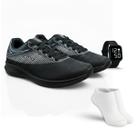 Tênis de Academia Masculino Feminino Leve para Corrida Caminhada Relógio Digital Meias